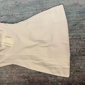 Peppermayo Cream Structured Mini Dress